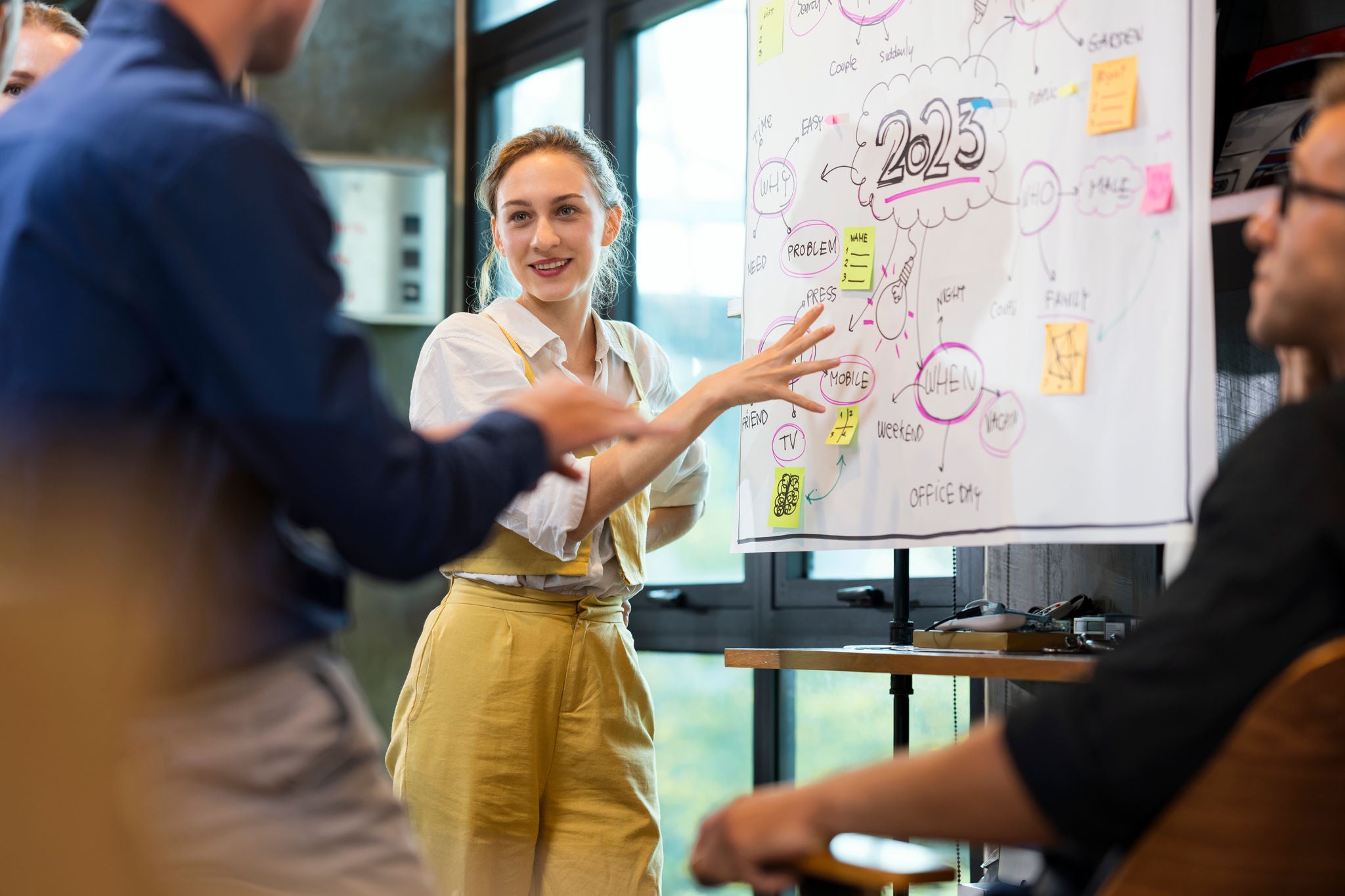 Effective Collaboration Strategies for Business Goal and Growth. Female Business Project Management having a decision with team member about business strategies and the company's mission.